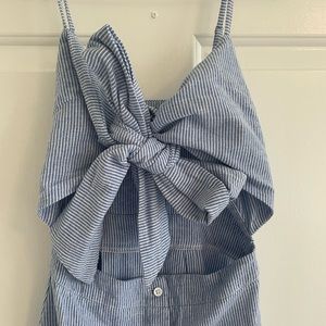 Bust tie midi dress